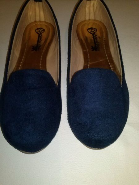 Slipper camurça azul