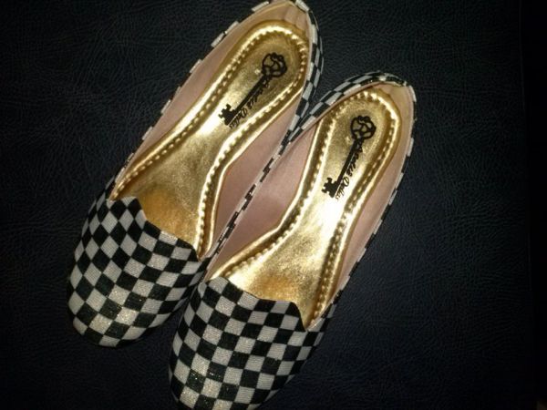 Slipper xadrez P&B